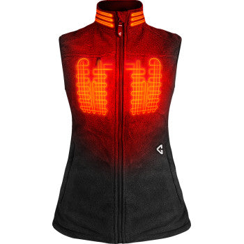 GERBING HEATED CLOTHING Women's 7V Thermite Heated Fleece Vest 2.0 - Black - Small GERTFVST7VWBS