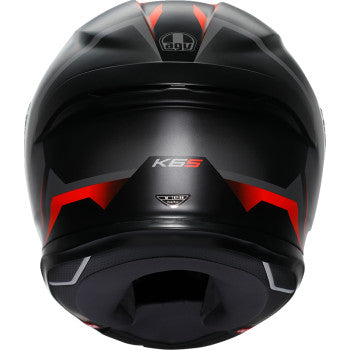 AGV K6 S Helmet - Karve - Matte Black/Gray/Red - Sma 2118395002-024-S