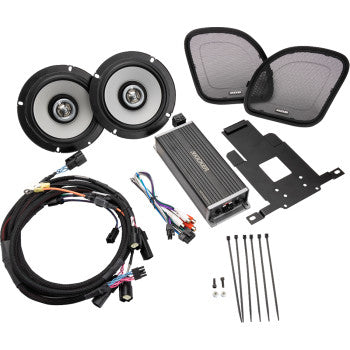 KICKER 6-1/2" Speaker/300 W Amplifier Kit - Road Glide 50HDR154