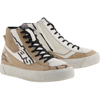 ALPINESTARS Stella Stated Flair Shoes - Warm Gray/White - US 8.5 2541426-9322-85