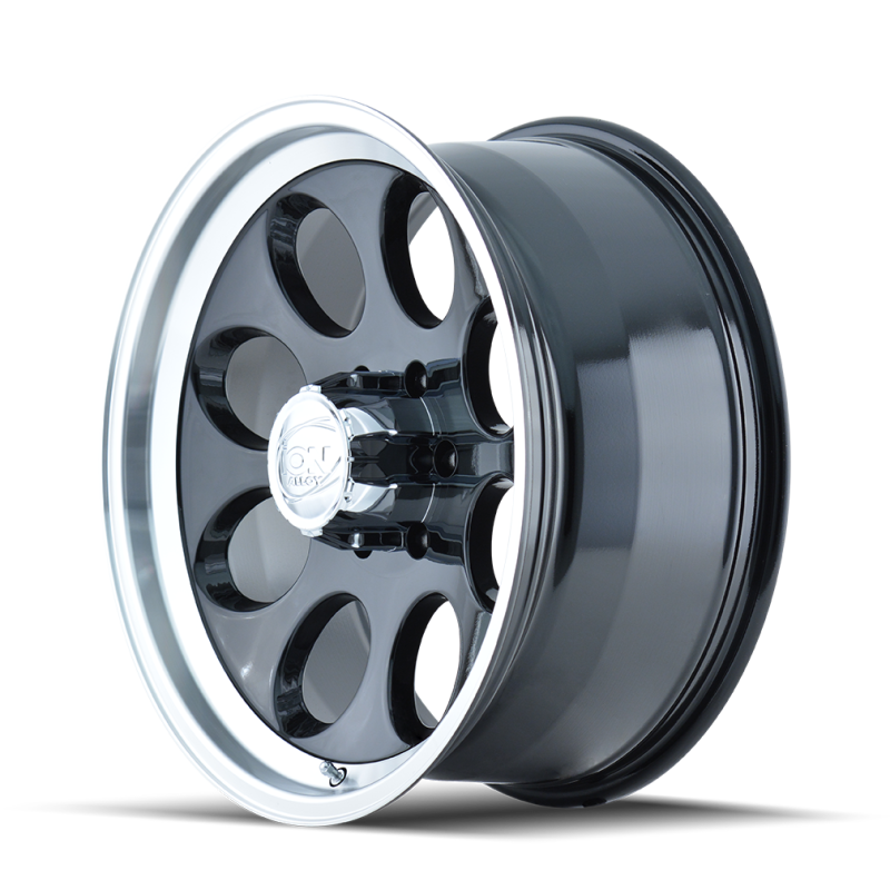 ION Type 171 16x8 / 5x139.7 BP / -5mm Offset / 108mm Hub Black/Machined Wheel 171-6885B