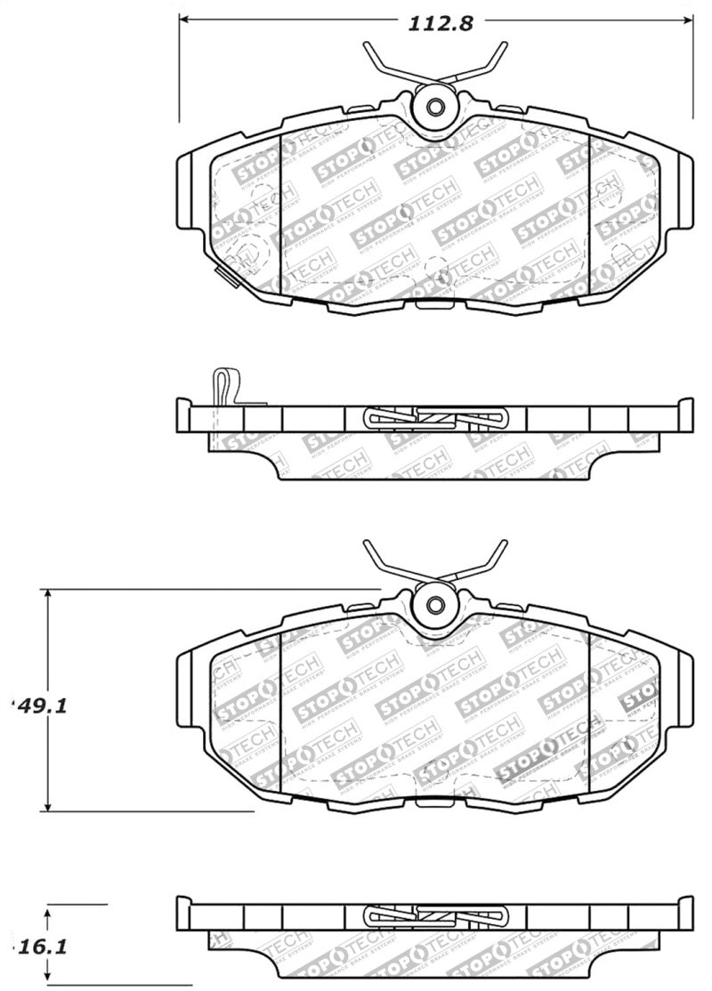 StopTech Performance Brake Pads 309.1465