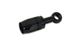 Vibrant -8AN Banjo Hose End Fitting for use with M18 Banjo Bolt - Aluminum Black 24086