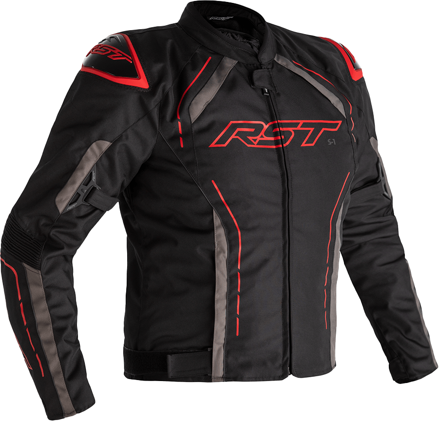 RST S1 Ce Jacket Black/Grey/Red Textile Sm 102559GRY-40