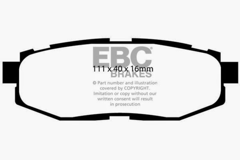 EBC 12+ Scion FR-S 2 Ultimax2 Rear Brake Pads UD1124
