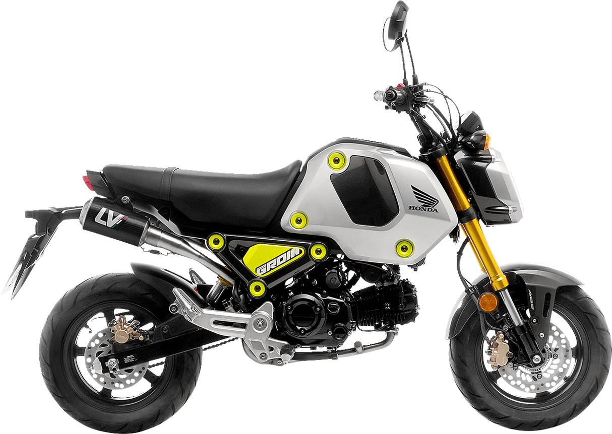 15253C LEOVINCE LV-10 Full Exhaust system with Carbon Fiber dual mufflers for  MSX125 Grom 2022-2024 1810-3093