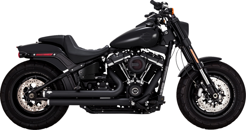 VANCE & HINES Big Shots Staggered Exhaust System - Black 47341