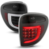 ANZO 2004-2007 Dodge  Grand Caravan LED Tail Lights w/ Light Bar Black Housing Clear Lens 311365