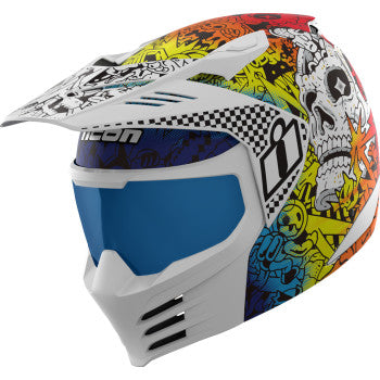 ICON Elsinore™ Helmet - Doodle 3 - White - 2XL 0104-3442