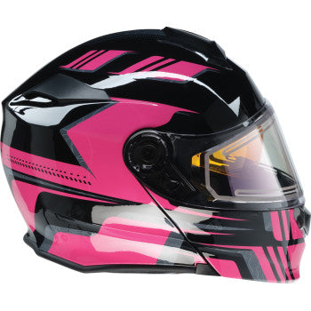 Z1R Solaris 2.0 Helmet - First Tracks - Electric - Dual Pane - Black/Pink - XS 0120-0843