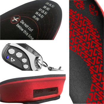 GERBING HEATED CLOTHING 3V Rechargeable Heated Insoles with Remote - Small/Medium GERINS3VSM