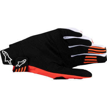 ALPINESTARS Techstar MX Gloves - Black/Hot Orange - Large 3560125-1041-L