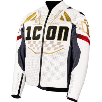 ICON Contra3™ Rizz Rizz Jacket - White - 2XL 2810-4304