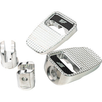 SLYFOX Footpegs - Silver Polished - Front Softail  2018-2019,&nbsp;2023  SF-904-01-2