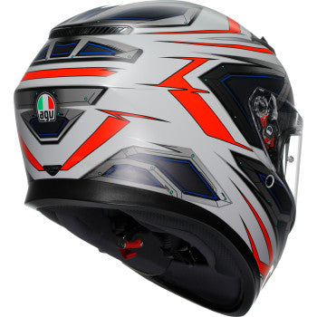 AGV K3 Helmet - Space - Matte White/Red Fluo - Medium 2118381004-020-M