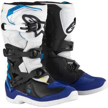 ALPINESTARS Youth Tech3S Boots - White/Black/Blue - US 3 2014024-2179-3