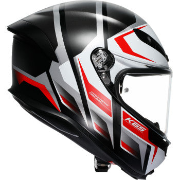 AGV K6 S Helmet - Karve - Matte Black/White/Red - Medium 2118395002-025-M