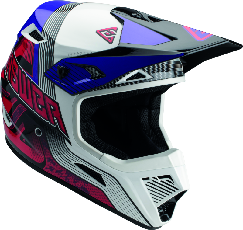 Answer AR1 Vendetta Helmet Red/White/Purple Youth - Large 447771