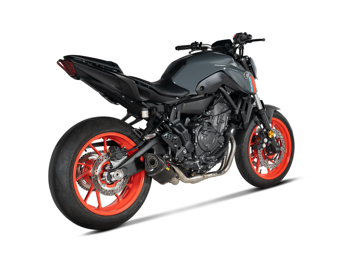 AKRAPOVIC  S-Y7R2-AFC  Stainless Steel/Carbon Fiber Race Exhaust MT-07/FZ-07 XSR 700/Tracer 900 GT  2016-2024  1810-2226