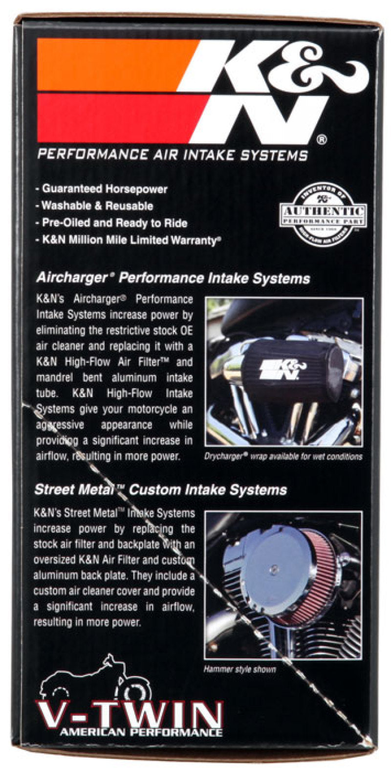 K&N 2015 Harley Davidson Street 500/700 Aircharger Performance Intake 63-1130