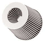 Spectre Adjustable Conical Air Filter 5-1/2in. Tall (Fits 3in. / 3-1/2in. / 4in. Tubes) - White 8138