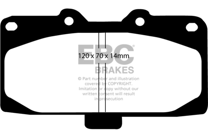 EBC 98-03 Nissan Skyline (R34) 2.5 GT (200) Greenstuff Front Brake Pads DP21200