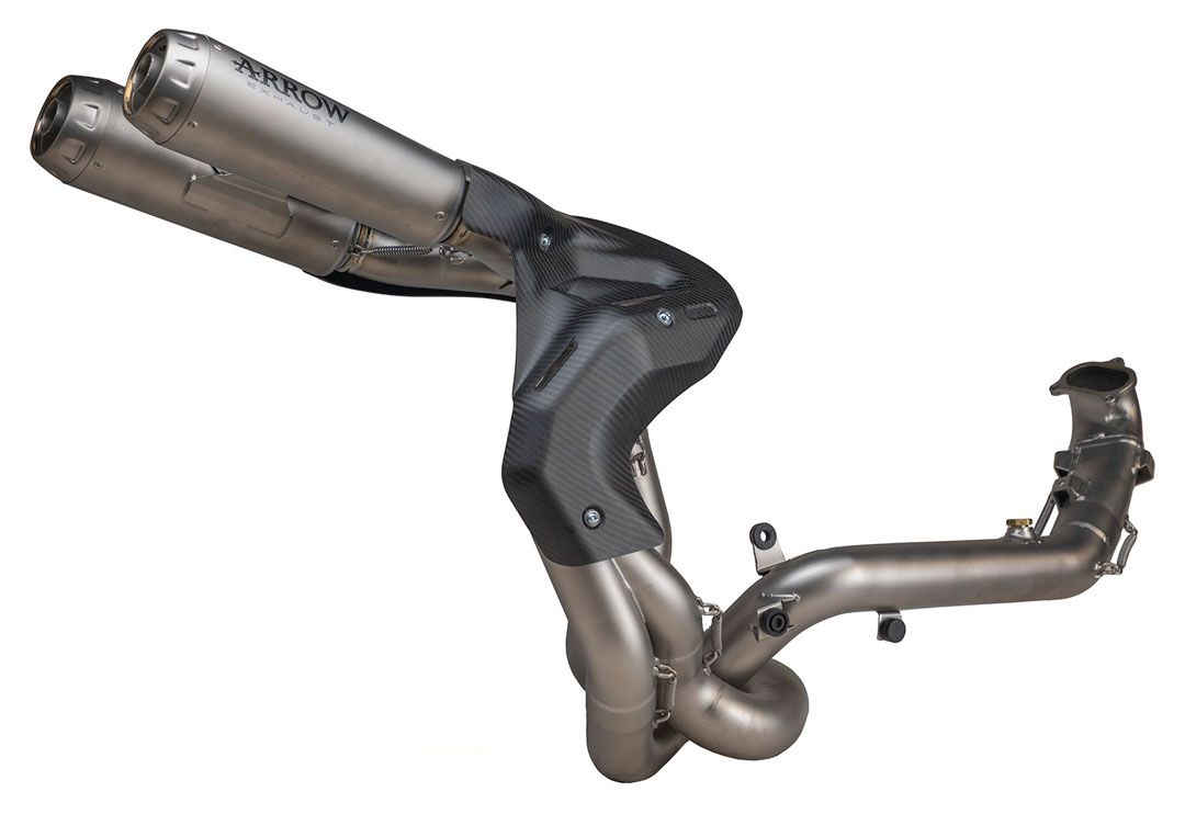 71239CP Arrow Full Titanium Exhaust Ducati Panigale V2 2020-2024 /STREETFIGHTER 22-24 V2  Undertail Racing Competition