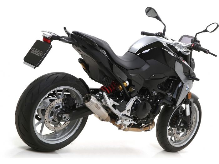 Arrow Pro-Race BMW F900 R/XR 2020-2024  Black Stainless Steel Exhaust 71915prn + 71729MI