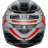 AGV K3 Helmet - Space - Matte White/Red Fluo - XL 2118381004-020-XL