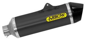 Arrow Ktm 690 Enduro '09/16 Silenciador Dark Race Tech Aluminio Homologado Con Fondo De Carbono Para Conexiones Arrow 72618akn