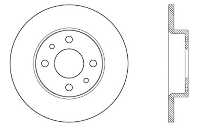 StopTech Slotted & Drilled Sport Brake Rotor 127.04001L