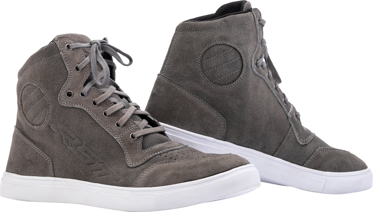 RST Hitop Moto Sneaker Ce Boot Grey Suede  Sz 9 103052GRY-42
