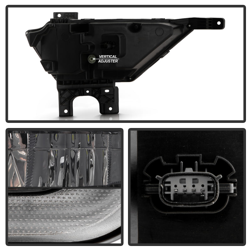 Spyder 21-23 Ford F150 w/ Turn Signal OEM Style Full LED Fog Lights w/ Switch FL-FF1502021-LED-T-C 9052262