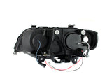 ANZO 2000-2003 BMW X5 Projector Headlights w/ Halo Black 121398