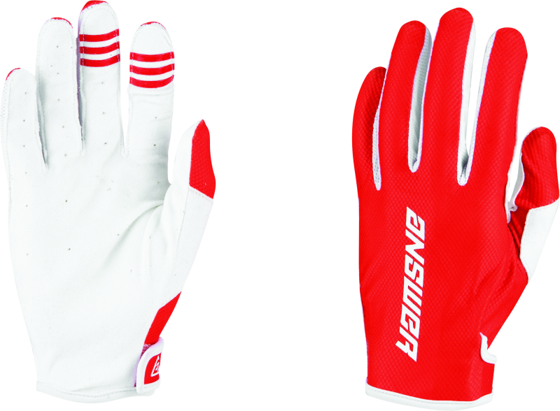 Answer Ascent Glove Red/White - Large 447019