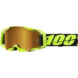 100% ARmatic Goggle - Neon Yellow - True Gold Mirror Lens  50060-00004
