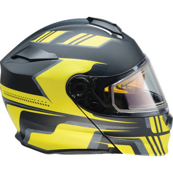 Z1R Solaris 2.0 Helmet - First Tracks - Electric - Dual Pane - Black/Hi-Viz - XS 0120-0837
