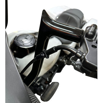 FAT BAGGERS EZ Install Upper Clutch Cable - FLTR/FLHX '21-'23 - +8" - Black  118008-B