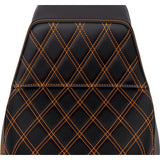 SADDLEMEN Step-Up Seat - Front Lattice Stitch - Orange Stitch - FLH/FLT '08-'23 A808-07B-172ORA