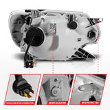 ANZO 12-15 Toyota Tacoma Projector Headlights - w/ Light Bar Switchback Chrome Housing 111557