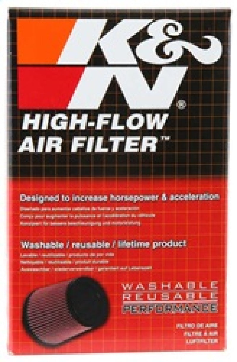 K&N Universal Rubber Filter 2-7/16in Flange ID x 4-1/2in OD x 4-5/16in OD-T 5in Height RU-0840