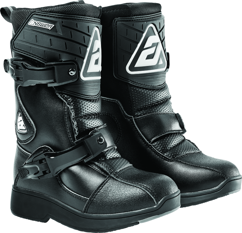 Answer Peewee Boot Black Youth - 12 446171