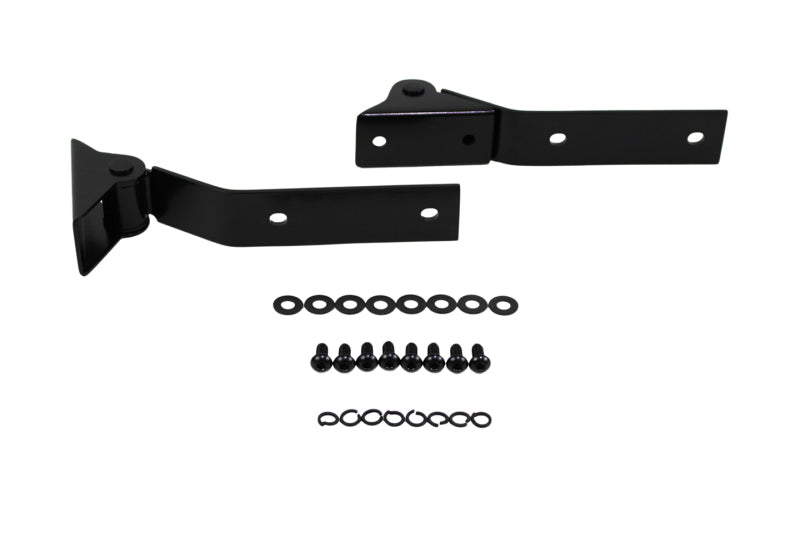 Kentrol 87-95 Jeep Wrangler YJ Tailgate Hinge Pair - Powdercoat Black 50442