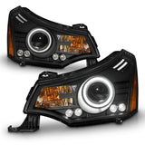 ANZO 2008-2011 Ford Focus Projector Headlights Black 121272