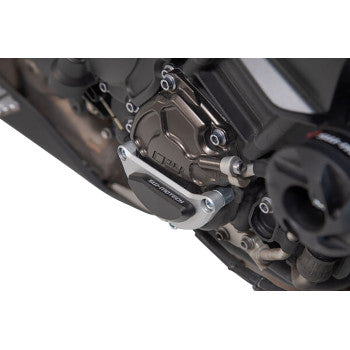SW-MOTECH Engine Case Protector - Black/Silver - Yamaha - MT- MSS.06.564.10000