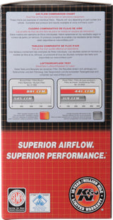 K&N Custom Oval Race Filter 5-1/8in FLG / 9in OD x 3-3/8in HW/VENT 60-1110