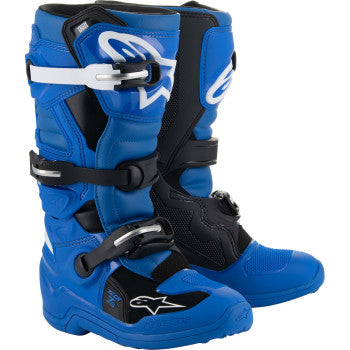 ALPINESTARS Youth Tech 7S Boots - Blue/Black/White - US 7  2015017-712-7