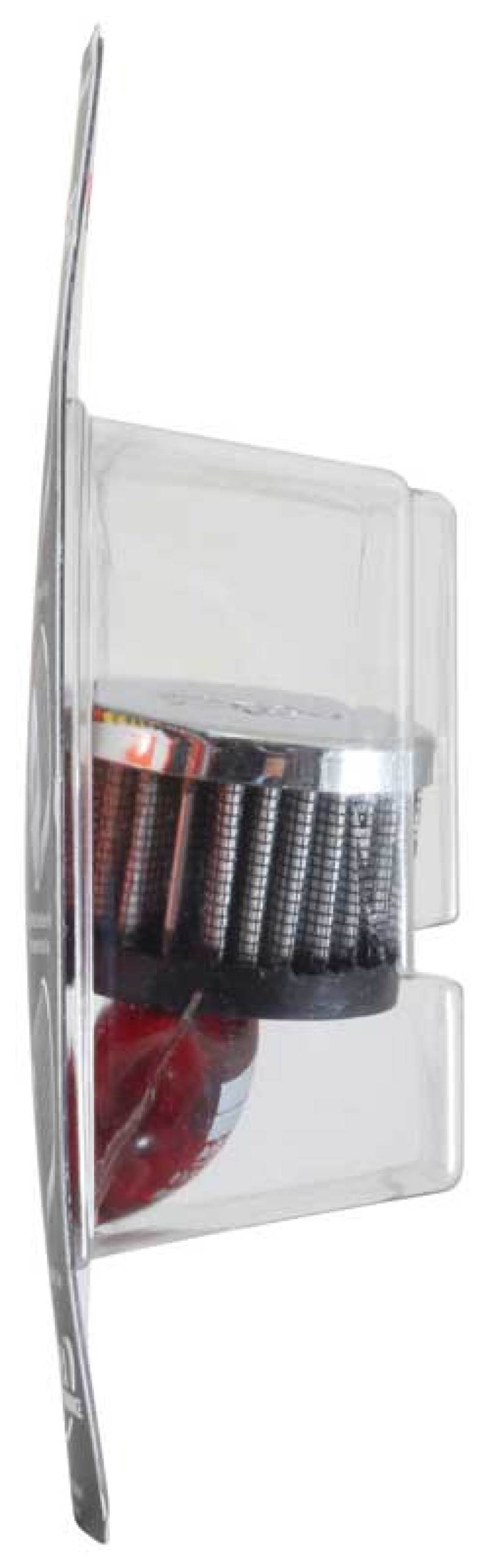 K&N Rubber Base Crankcase Vent Filter - Chrome 1in Flange ID x 2in OD x 1.5in Height 62-1220