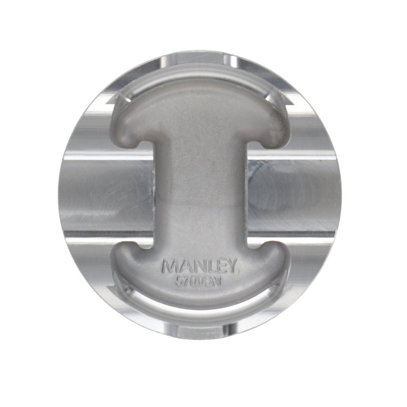 Manley Ford 4.6L/5.4L (3Valve) Flat Top Forged Aluminum 3.572in Bore 0cc Dome Piston Set 594020C-8