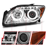 ANZO 2005-2010 Scion Tc Projector Headlights w/ Halo Chrome (CCFL) 121120